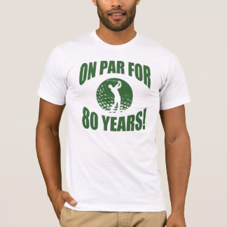 T-shirt 80e anniversaire de Golfer