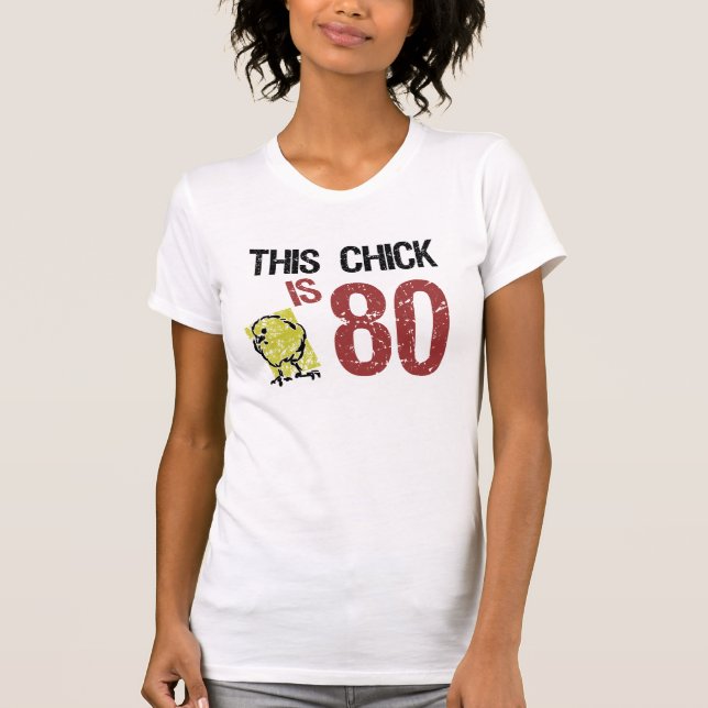 T-shirt 80e anniversaire drôle pour les femmes (Devant)