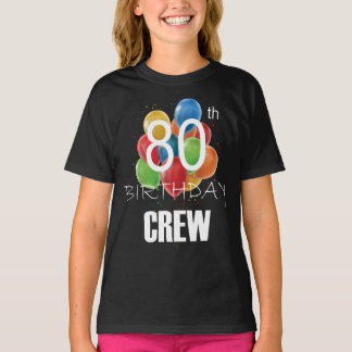 T-shirt 80e Anniversaire Équipage 80 Groupe d'équipage de