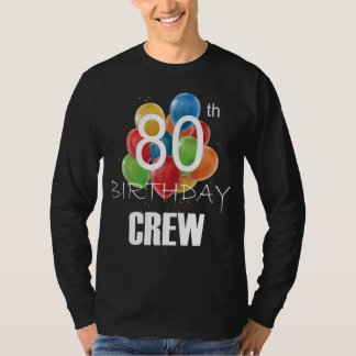 T-shirt 80e Anniversaire Équipage 80 Groupe d'équipages de