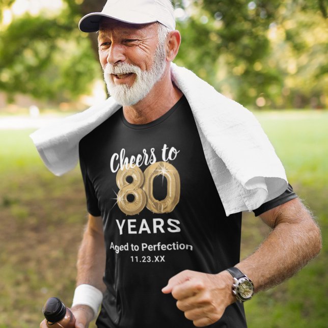 T-Shirt 80e Anniversaire Vieilli à la Perfection (Créateur téléchargé)