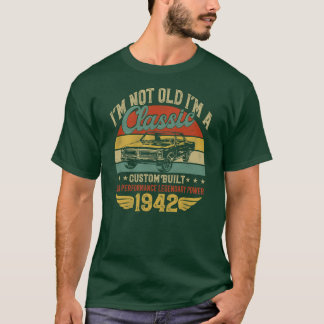 T-shirt 80e Anniversaire Vintage Je Ne Suis Pas Ancien Im