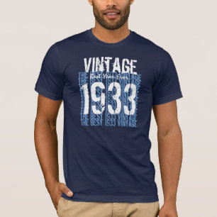 T-shirt 80e cadeau d'anniversaire 1933 ou TOUTE ANNÉE Vin