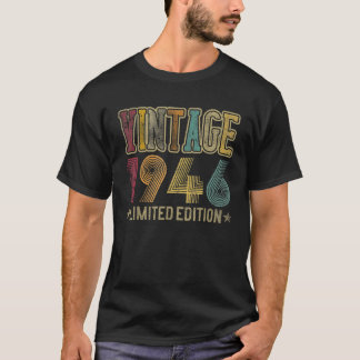 T-shirt 80e Retro Cadeaux Design pour Cadeaux Né en 1946 8