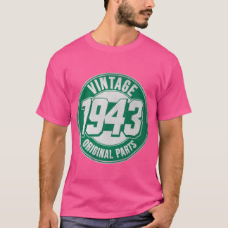T-shirt 80e Vintage 1943 Original P 80 Ans rétro
