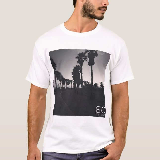T-shirt 80FOR Vibes le Blanc (Devant)