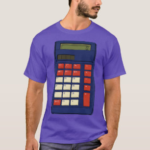 T-shirt 80s 90s Calculatrice Math École Nostalgie