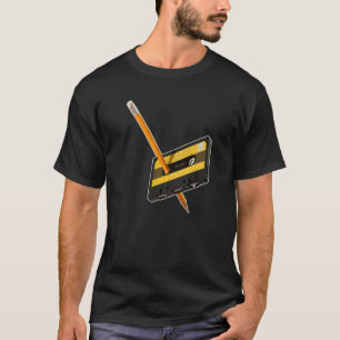T-shirt 80s 90s Cassette Crayon Revent Vintage