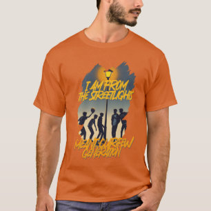 T-shirt 80s 90s Je suis de la rueLe réverbère signifiait c