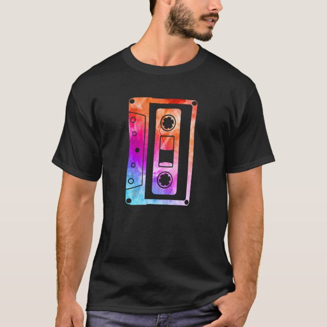 T-shirt 80s 90s Mixtape Cassette Tape Music Retro Party 1 (Devant)