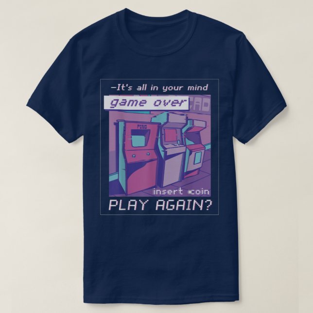 T-shirt 80s 90s Synthwave Vaporwave 55 (Design devant)
