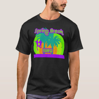 T-shirt 80s au néon de la coupure de ressort 1989