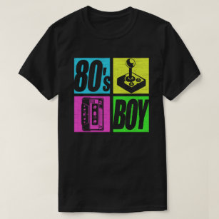 T-shirt 80s Boy 1980s Mode 80 Theme Party 80s