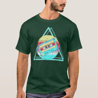 T-shirt 80s Cassette Music Lover Synthwave Vaporwave Retro