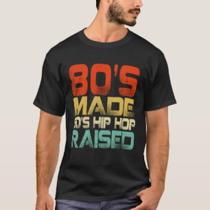T-shirt 80s Fabriqué 90s Hip hop élevé