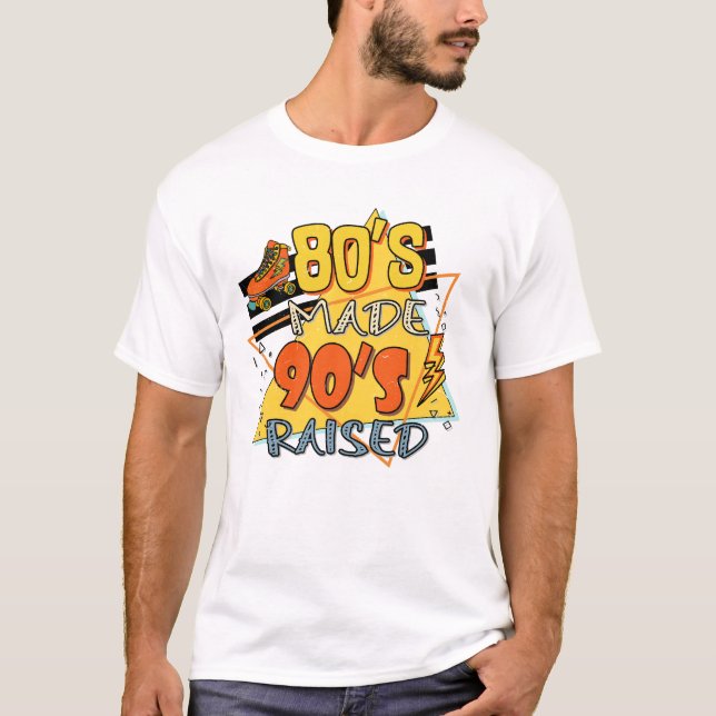 T-shirt 80s fait 90s élevé rétro super rad (Devant)