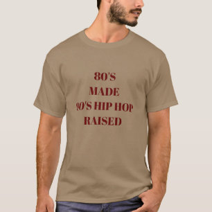 T-shirt 80's fait 90's hip hop levé