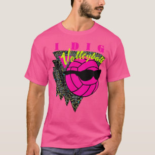 T-shirt 80'S J'Ai Creg Volleyball Hot Pink Ball