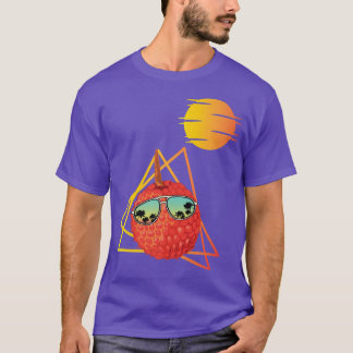 T-shirt 80s Lychee Retro Apparel Litchi Chinensis Fruit Lo