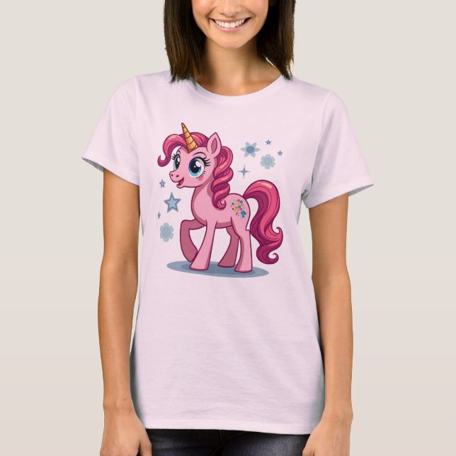 T-shirt 80s My Cute Little Pony Tee - Retro Pastel Vibes (Devant)