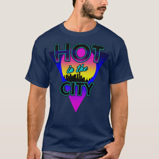 T-shirt 80s Retro Rad City Chaleur été SLogan 80s Mème Gif