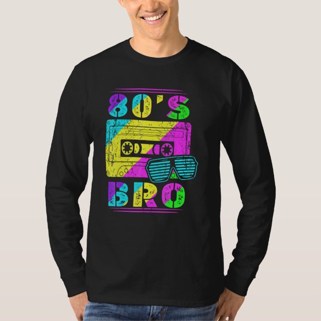 T-shirt 80s Retro Tape Bro Party 80s Dj Party Goer (Devant)