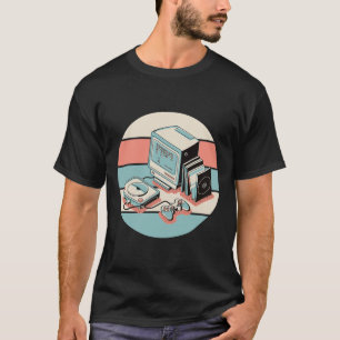 T-shirt 80s Retro Vintage Gamer Arcade Machine Jeu cadeau