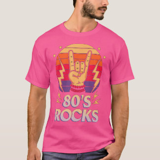 T-shirt 80'S Rocks 1980 Rock And Roll Party