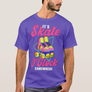 T-shirt 80s Rollerskates T Chemise Roller Vintage Patinage