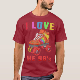 T-shirt 80s Rollerskates T Chemise Roller Vintage Patinage