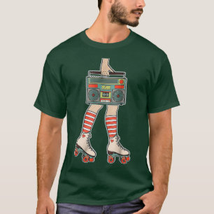 T-shirt 80s Rollerskates Vintage Roller Skating Disco