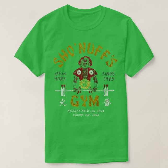 T-shirt 80s sho nuff gym (Design devant)