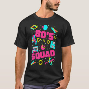 T-shirt 80s Squad 80s Aesthétique Matching 80s Party Pul