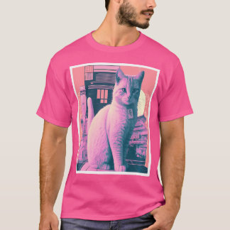 T-shirt 80S Vaporwave Psychedelic Punk House Chat assis