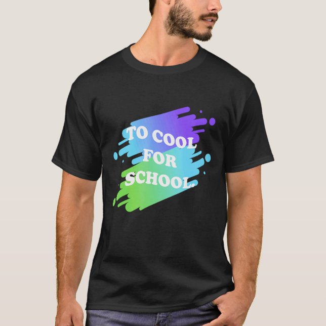 T-shirt 80's Vers le Cool pour l'école (Devant)