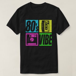 T-shirt 80s Vibe 1980s Mode 80 Theme Party Quatre-vingts