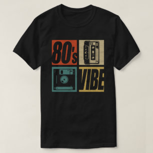 T-shirt 80s Vibe 1980s Mode 80 Theme Party Quatre-vingts