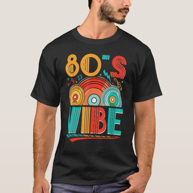 T-shirt 80s Vibe CD 80s Musique 1980s Génération Retro eig (Devant)