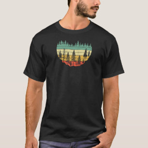 T-shirt 80s Vintage style rétro Aquarelle Pine Happy Litt