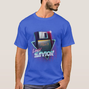 T-shirt 80s World Savior - Disquette à ondes rétro - Compu