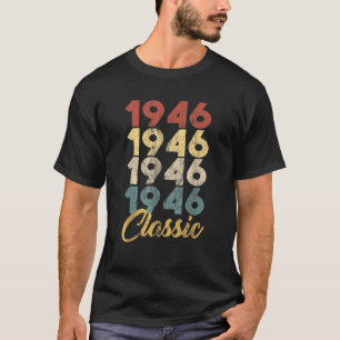 T-shirt 80th 1946 Fabriqué en 1946 Cadeaux Cadeaux Edition