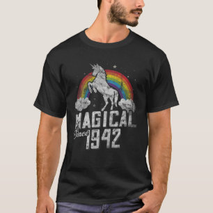 T-shirt 80Th Birthday Vintage Unicorn 70S 80S 90S Awesome