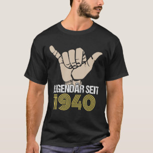 T-shirt 81E Anniversaire Dames Hommes 1940 Homme Femme 81