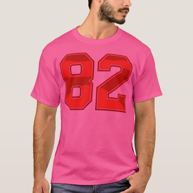 T-shirt 82 Red Sport Numéro (Devant)