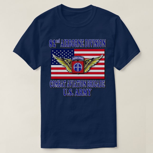 T-shirt 82e brigade d'aviation de combat (Design devant)