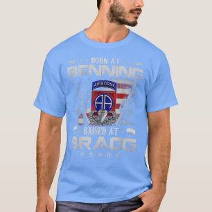 T-shirt 82e division aérienne Born At Ft Benning Raised F