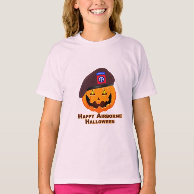 T-shirt 82e division aéroportée - Happy Airborne Halloween (Devant)