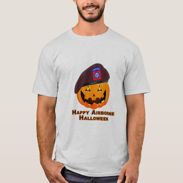 T-shirt 82e division aéroportée - Happy Airborne Halloween (Devant)