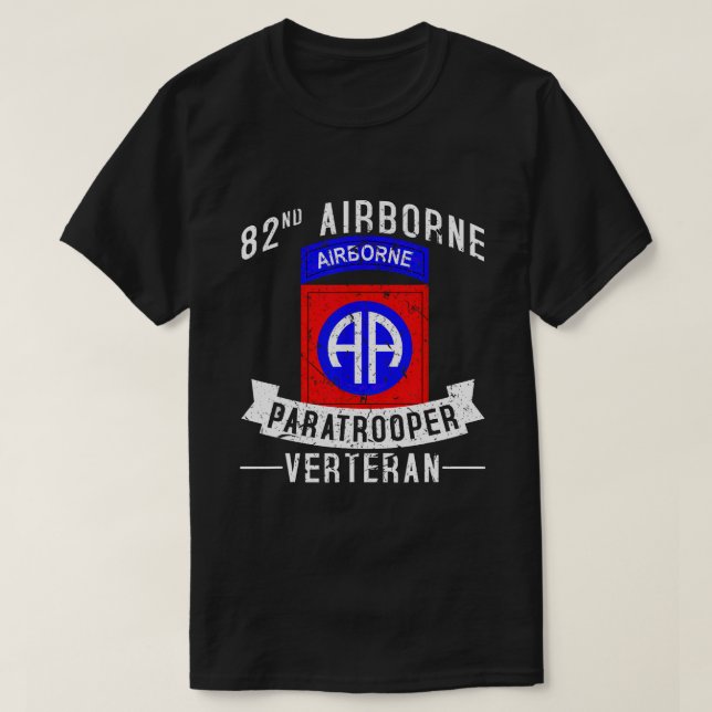 T-shirt 82e division aéroportée Parachutiste (Design devant)