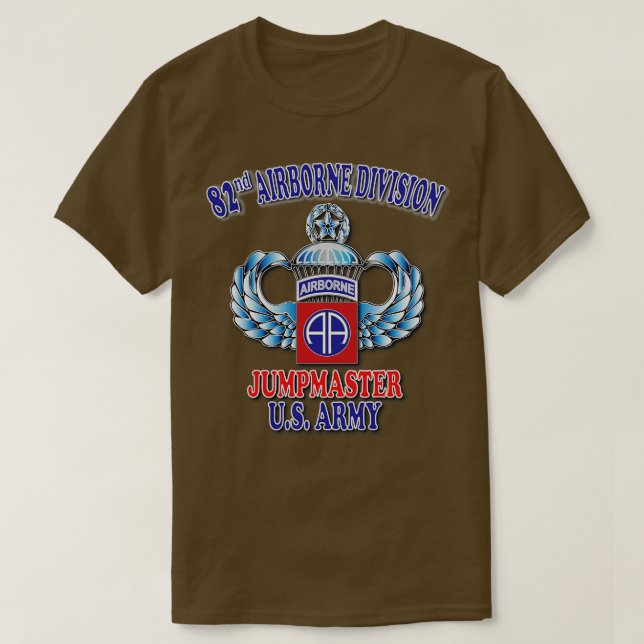T-shirt 82e Jumpmaster Master Jump Wings (Design devant)